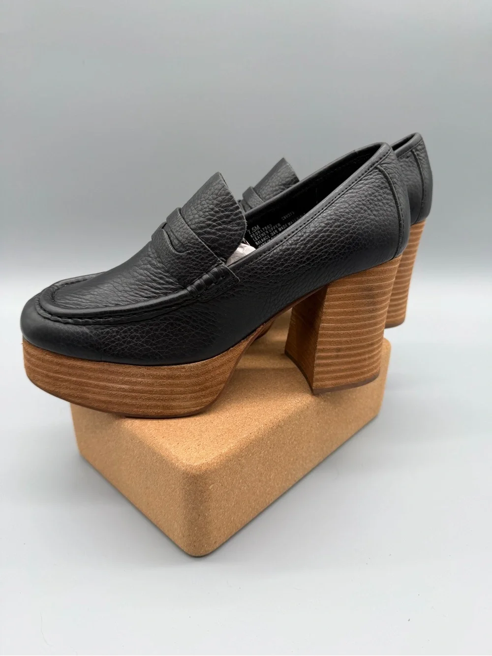 Women’s US 7.5 M Kork-Ease Barbara Platform Leather Loafer Shoes NEW!